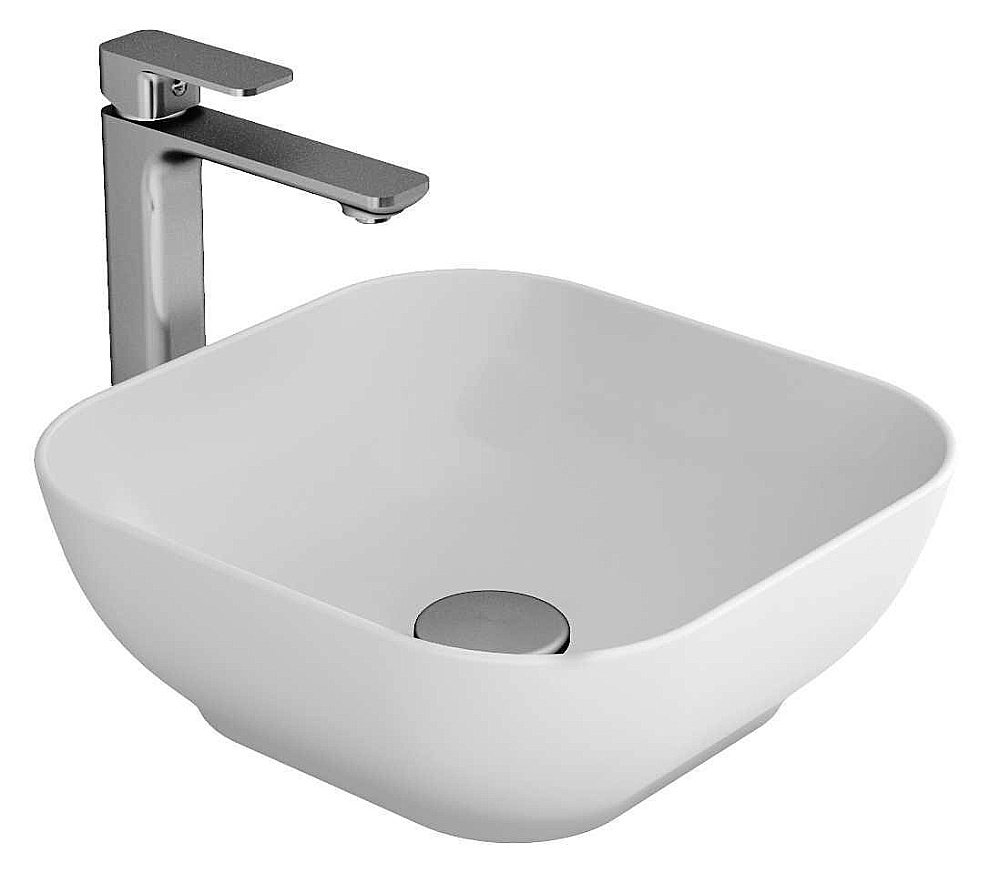 Раковина накладная Bien Motto 38 MTLG03801FD0W3000 белая купить в интернет-магазине Sanbest