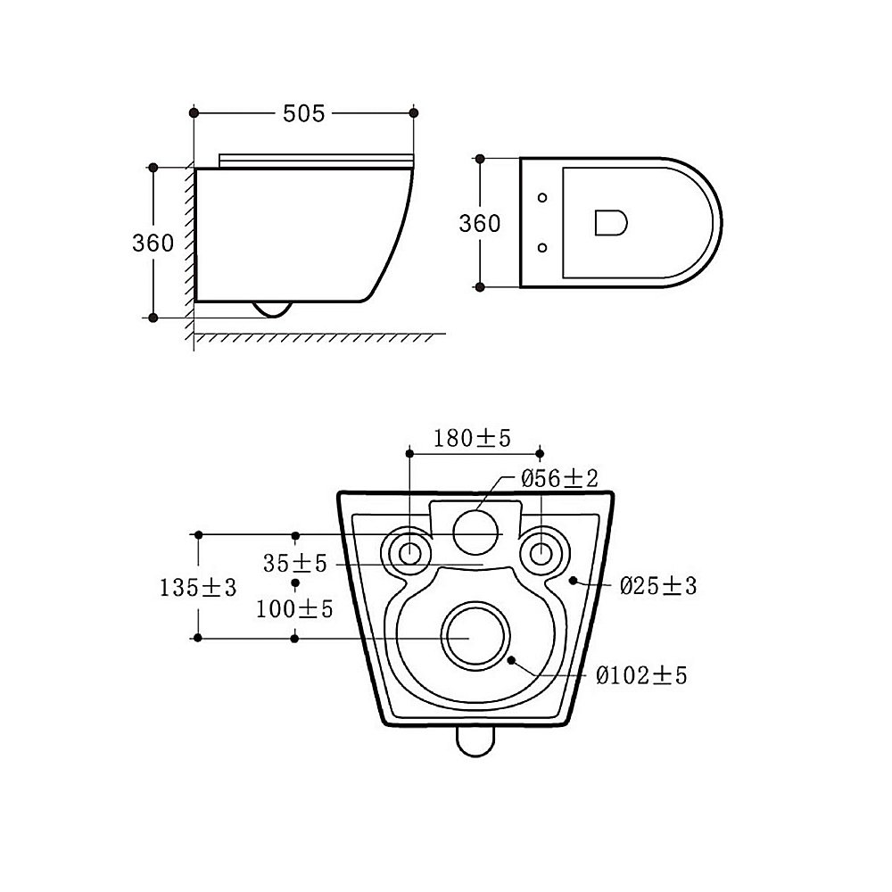 Унитаз подвесной Vincea ESSE VT1-211 безободковый, с крышкой микролифт, белый купить в интернет-магазине Sanbest