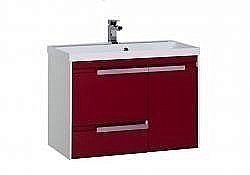 Тумба под раковину Aquanet Тиволи 90 бело-бордовая купить в интернет-магазине сантехники Sanbest