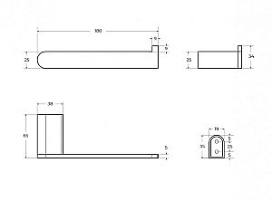 Держатель для туалетной бумаги Cezares STYLUS-PH-IN сатин купить в интернет-магазине сантехники Sanbest