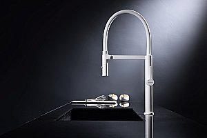 Смеситель для кухни Paulmark Leader Le214101-WH белый матовый купить в интернет-магазине сантехники Sanbest