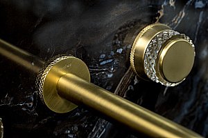 Смеситель для раковины Boheme AURA 152-2-MG-A матовое золото купить в интернет-магазине сантехники Sanbest