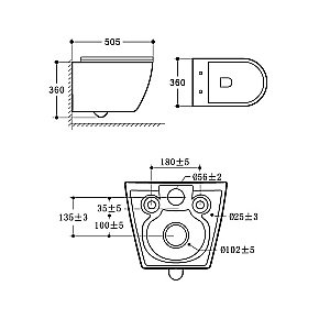 Унитаз подвесной Vincea ESSE VT1-211 безободковый, с крышкой микролифт, белый купить в интернет-магазине Sanbest