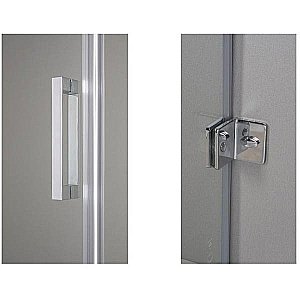 Душевой угол Aquanet Beta NWD1231 150x80 L левый, стекло прозрачное/профиль хром купить в интернет-магазине Sanbest