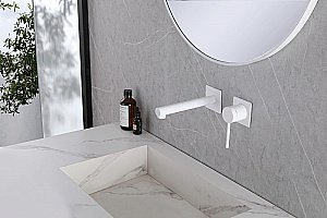 Смеситель для раковины Abber EMOTION AF8812W белый купить в интернет-магазине сантехники Sanbest