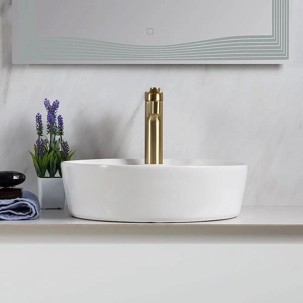 Раковина накладная Belbagno 45 BB1306 белая купить в интернет-магазине Sanbest