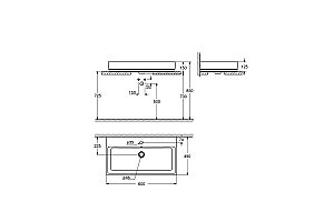 Раковина накладная Grohe Cube Ceramic 60 3947700H белая купить в интернет-магазине Sanbest