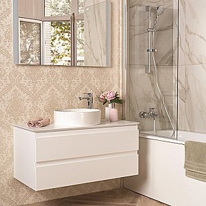 Тумба с раковиной и столешницей Jacob Delafon MADELEINE 80 белый матовый для ванной в интернет-магазине Sanbest