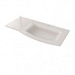 Раковина без бортика из стеклокерамики Caprigo Integra 100 правая купить в интернет-магазине сантехники Sanbest