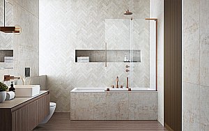 Шторка для ванны Radaway Furo SL Brushed Copper PND II 120 стекло прозрачное/профиль брашированная медь купить в интернет-магазине Sanbest