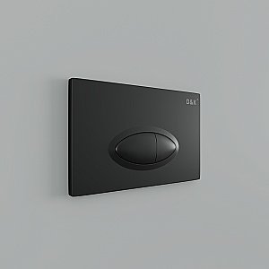 Кнопка для инсталляции D&K Rhein.Marx DB1399025 черная матовая купить в интернет-магазине сантехники Sanbest