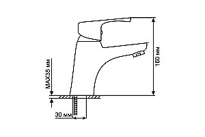 Смеситель для раковины MIXLINE ML 530480 купить в интернет-магазине сантехники Sanbest