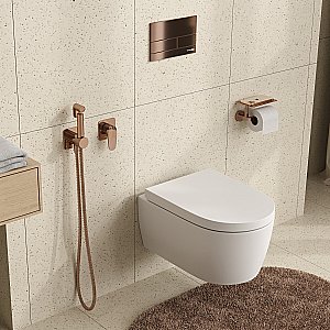 Гигиенический душ WasserKRAFT Asphe A7751.290.361.335 розовое золото купить в интернет-магазине сантехники Sanbest