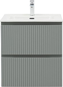 Тумба с раковиной Aquanet Джейн (Flat) 335432/330429 60 мисти грин для ванной в интернет-магазине Sanbest