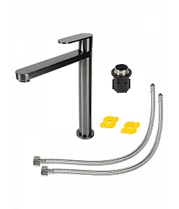 Cмеситель для раковины Agger Sweet A2712155 оружейная сталь матовая купить в интернет-магазине сантехники Sanbest