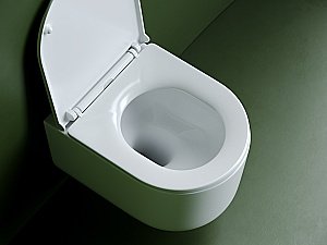 Унитаз подвесной Ceramica Nova Ulma CN4006T белый, с крышкой микролифт, безободковый, слив-торнадо купить в интернет-магазине Sanbest