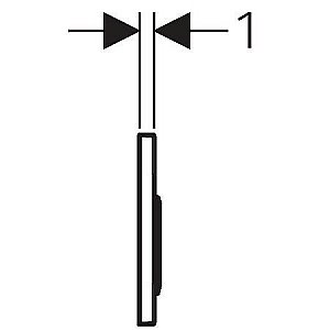 Кнопка для инсталляции Geberit Omega 20 115.085.KJ.1 купить в интернет-магазине сантехники Sanbest