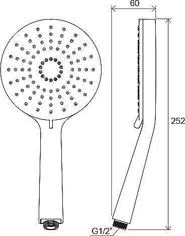 Душевая лейка Ravak Flat XXL 961.00 купить в интернет-магазине сантехники Sanbest