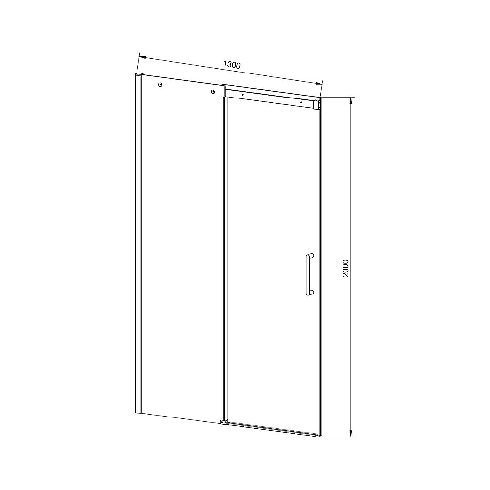 Душевая дверь Vincea DICE VDS-4D130CL 130 хром/прозрачная купить в интернет-магазине Sanbest