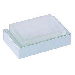 Мыльница настенная Cisal QUAD QU09060021 матовое стекло/хром купить в интернет-магазине сантехники Sanbest