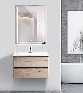 Зеркало BelBagno Kraft SPC-KRAFT-700-900-LED-TCH-WARM сатин в ванную от интернет-магазине сантехники Sanbest