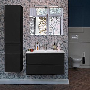 Тумба с раковиной Jacob Delafon MADELEINE 100 черный матовый для ванной в интернет-магазине Sanbest