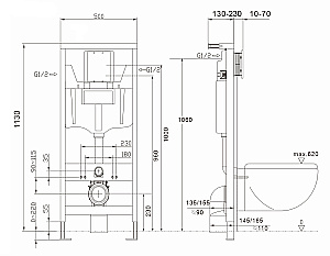 Инсталляция для унитаза Abber AC0108 купить в интернет-магазине сантехники Sanbest