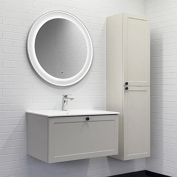 Зеркало Comforty Ереван 70 00-00014156 белое в ванную от интернет-магазине сантехники Sanbest