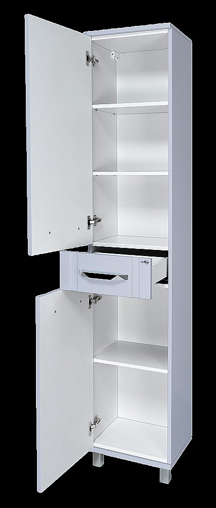 Пенал напольный Misty Терра 40 П-Тер0504050-1Я серый для ванной в интернет-магазине сантехники Sanbest