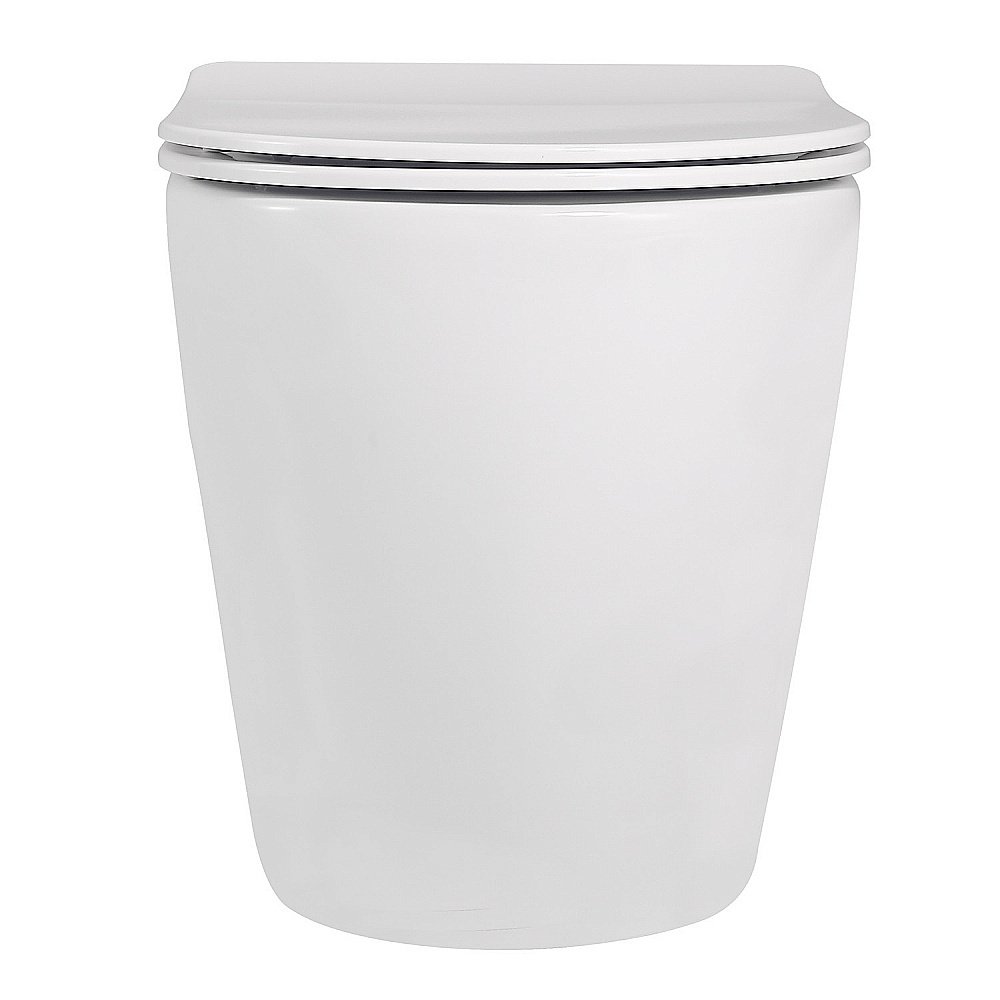 Унитаз ABBER Bequem AC1111 с крышкой микролифт, безободковый купить в интернет-магазине Sanbest