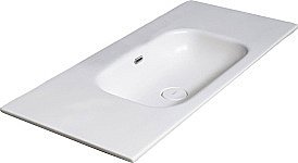 Раковина-моноблок Armadi Art Vallessi 838-120-WG 120 белая керамика глянец купить в интернет-магазине сантехники Sanbest