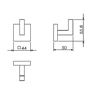 Крючок Langberger Ledro 21831A купить в интернет-магазине сантехники Sanbest