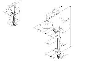 Душевая система AM.PM Like F0780064 купить в интернет-магазине сантехники Sanbest