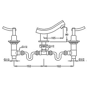 Смеситель для раковины Kaiser Logo 47122 купить в интернет-магазине сантехники Sanbest