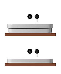 Раковина накладная Kerasan Tribeca 60 514301 белая купить в интернет-магазине Sanbest