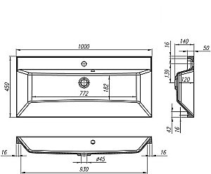Тумба с раковиной Belbagno REGINA 100 Marmo Rosa для ванной в интернет-магазине Sanbest