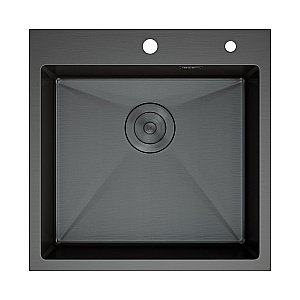 Кухонная мойка D&K 50х50 DKS505006 графит купить в интернет-магазине сантехники Sanbest