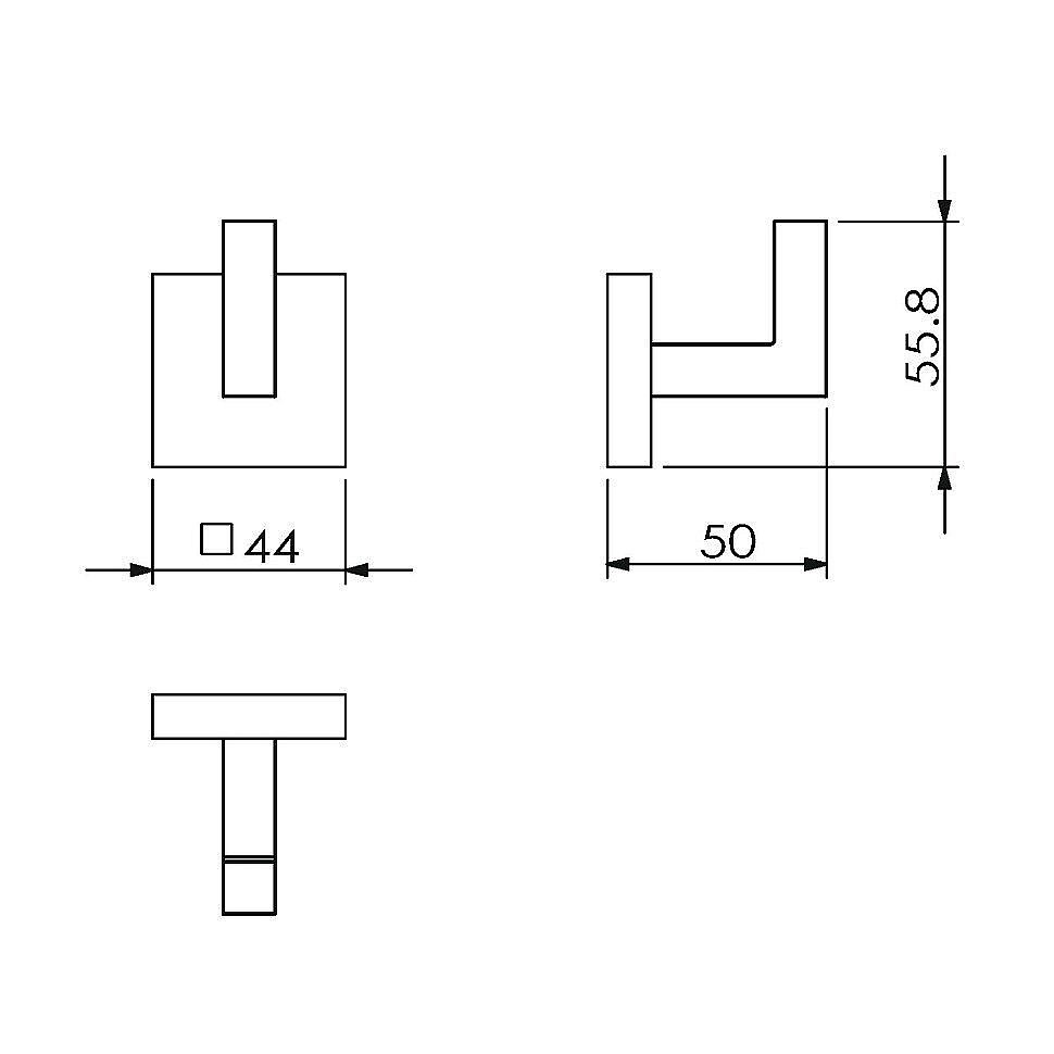 Крючок Langberger Ledro 21831A купить в интернет-магазине сантехники Sanbest