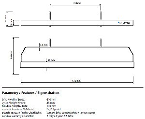 Держатель полотенец на радиатор белый Bemeta Rawell 101204164 купить в интернет-магазине сантехники Sanbest