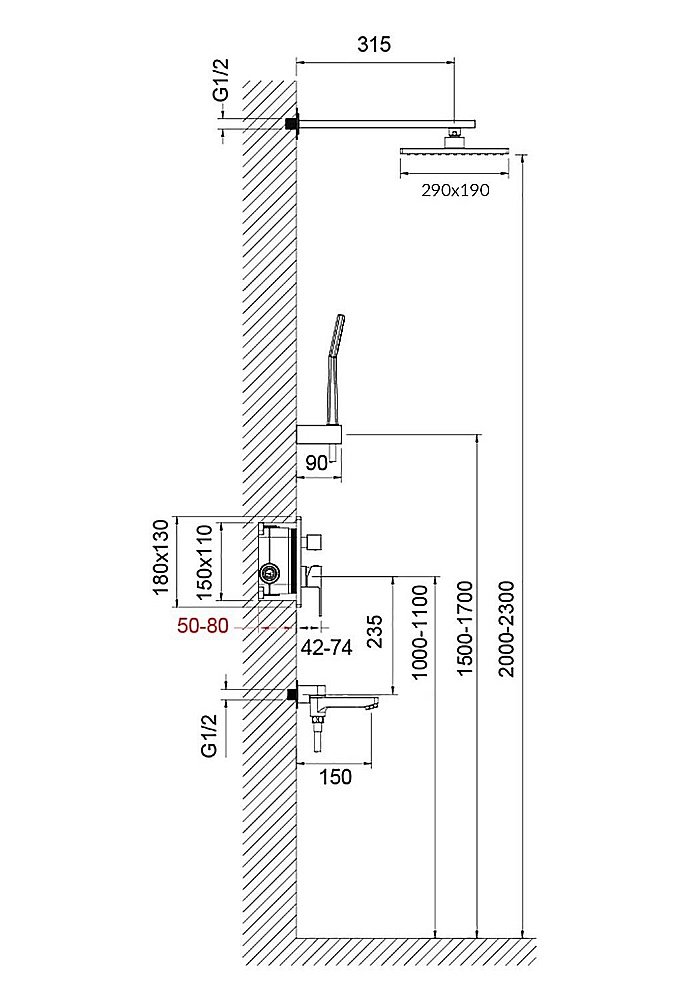 Душевая система Timo Selene SX-3069/00SM (1013) хром купить в интернет-магазине сантехники Sanbest