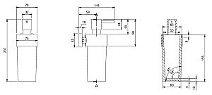 Диспенсер Villeroy&Boch Elements – Striking TVA15200700061 хром купить в интернет-магазине сантехники Sanbest