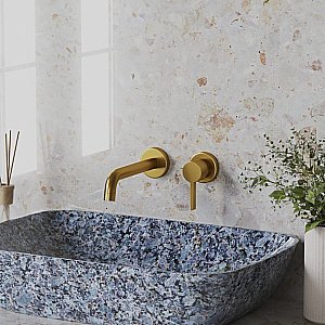 Смеситель для раковины PAINI Brera 74PJ208 золото матовое купить в интернет-магазине сантехники Sanbest