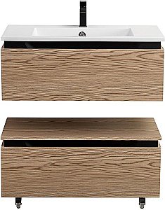 Тумба с раковиной Cezares Slider 80 SLIDER-800-1C-SO-RT дуб тангент для ванной в интернет-магазине Sanbest