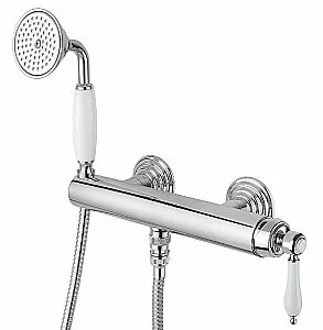 Смеситель для ванны Cezares APHRODITE-DDM-01-Bi хром/ручка белая купить в интернет-магазине сантехники Sanbest