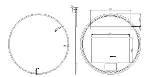 Зеркало Boheme 120 545-120 в ванную от интернет-магазине сантехники Sanbest