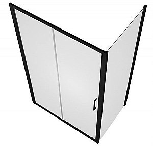 Душевой уголок Bravat BLACKLINE BS120.3101B 80х120 стекло прозрачное/профиль черный купить в интернет-магазине Sanbest