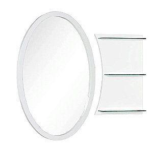 Панель с полками Aquanet Опера 115 белая купить в интернет-магазине сантехники Sanbest