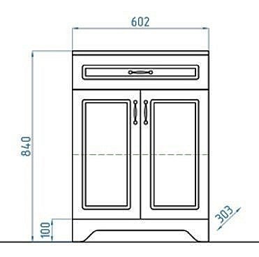 Тумба с раковиной Style Line Олеандр-2 90 для ванной в интернет-магазине Sanbest