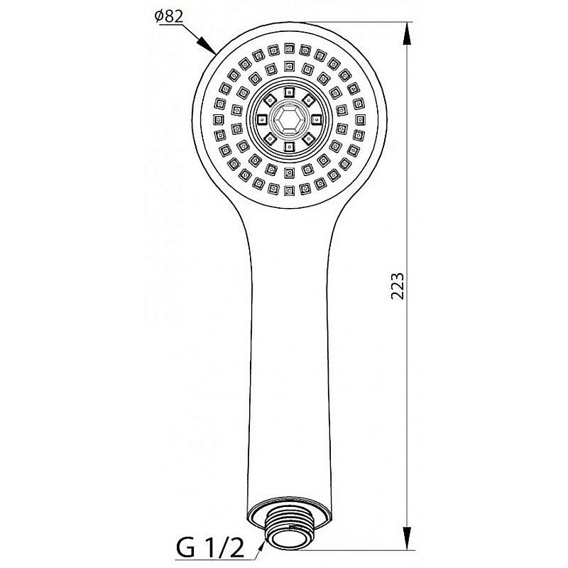 Душевая лейка Elghansa MH-031-Bronze бронза купить в интернет-магазине сантехники Sanbest