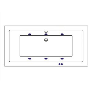 Ванна с гидромассажем WhiteCross SAVIA DUO SOFT 170x80 белая/золото купить в интернет-магазине Sanbest